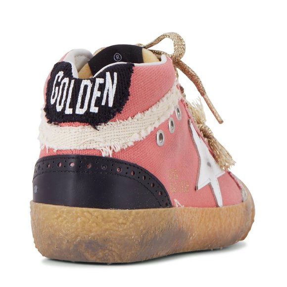 NIB Golden Goose Midstar Salmon Canvas & White Star Sneaker,38 - Picture 2 of 16